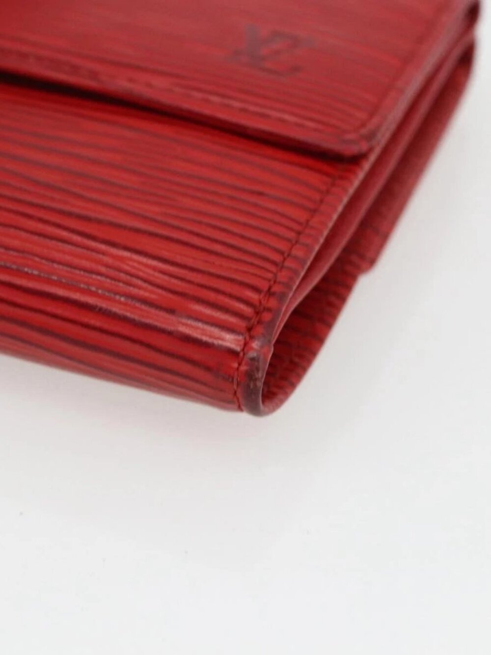 LOUIS VUITTON Porte Monnaie Billets Cartes Credit Wallet Red - Picture 3 of 15